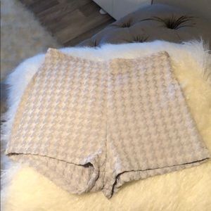 American Apparel Highwaist Houndstooth Shorts